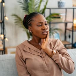 Young Woman Having Toothache