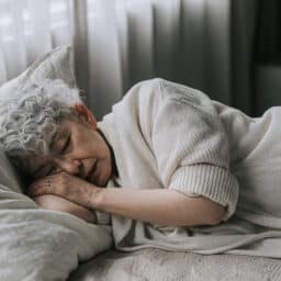 Woman Sleeping Peacefully at Home